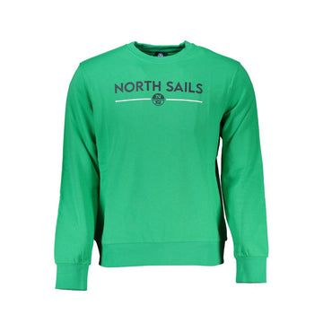 Green Cotton Men Sweater