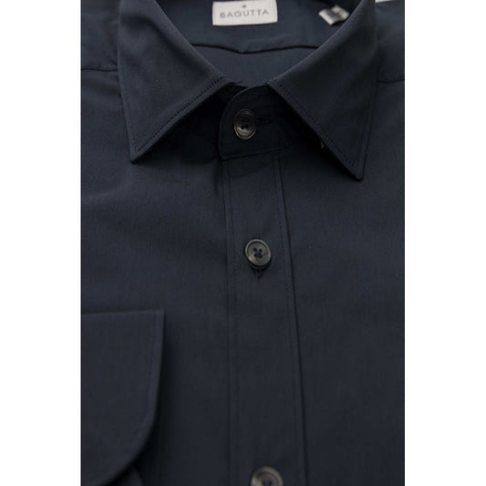 Blue Cotton Men's Shirt
