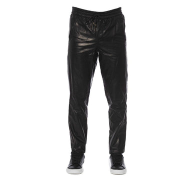 Black Lamb Leather Men Pant