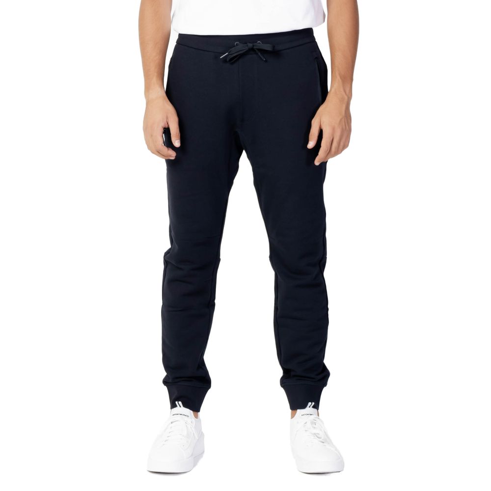 Blue Cotton Joggers Workout Pant
