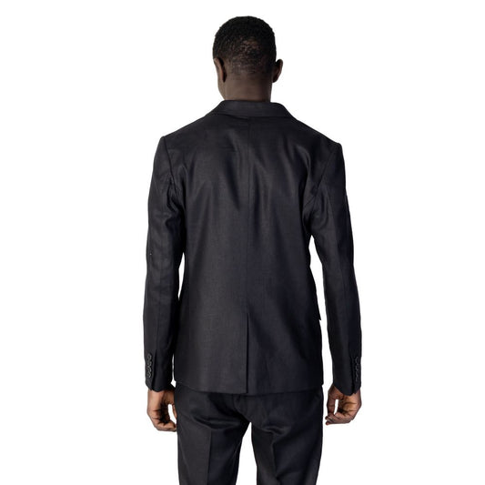Black Linen Blazer