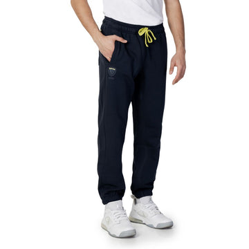 Blue Cotton Joggers Workout Pant