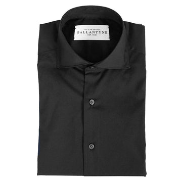 Black Cotton Men's Shirt