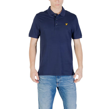 Blue Cotton Polo Shirt