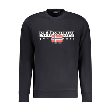 Black Cotton Men Sweater