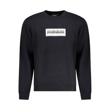 Black Cotton Men Sweater