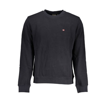 Black Cotton Men Sweater