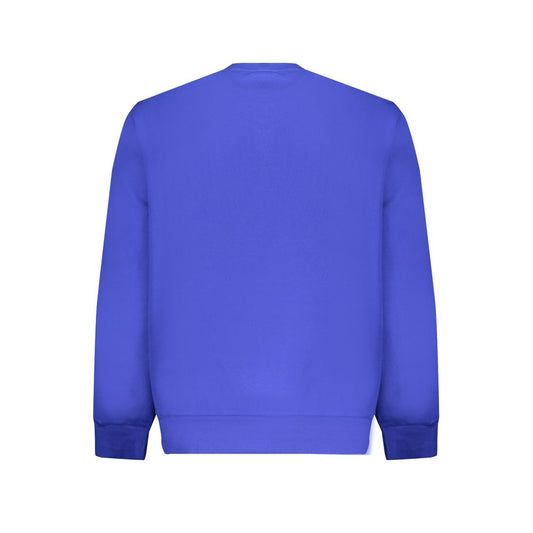 Blue Cotton Men Sweater