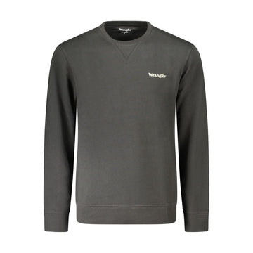 Black Cotton Men Sweater