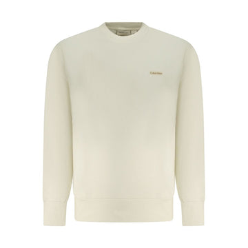 Beige Cotton Men Sweater