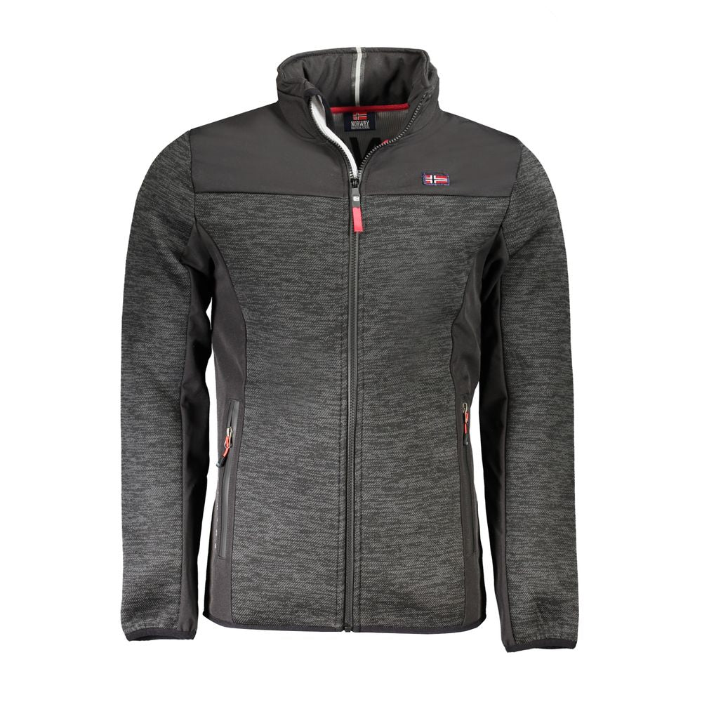 Black Polyester Men's Sports Jacket