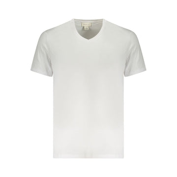 White Cotton Men T-Shirt