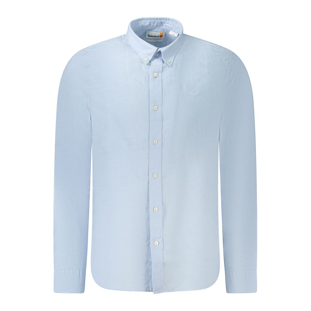 Light Blue Cotton Men Shirt