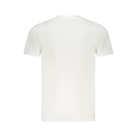 White Cotton Men T-Shirt