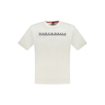 White Cotton Men T-Shirt