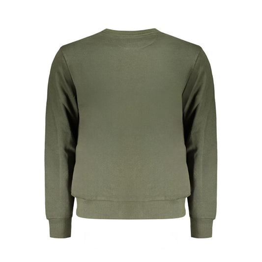 Green Cotton Men Sweater