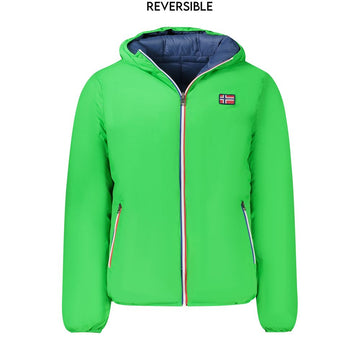 Green Polyamide Men Jacket