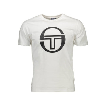 White Cotton Men T-Shirt