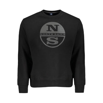 Black Cotton Men Sweater