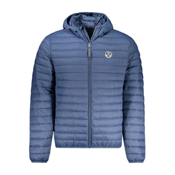Blue Polyamide Men Jacket