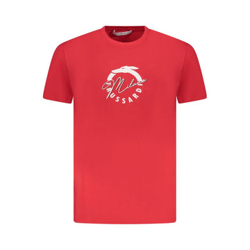 Red Cotton Men T-Shirt