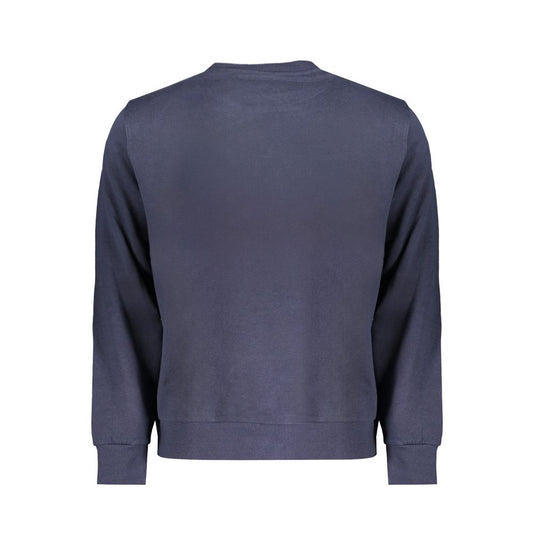 Blue Cotton Men Sweater