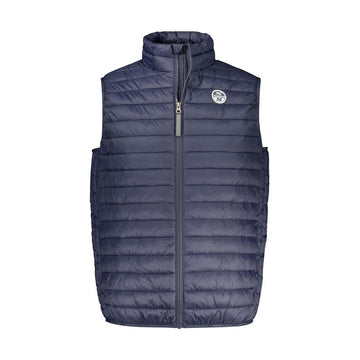Blue Polyamide Men Jacket