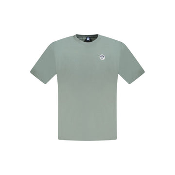 Green Cotton Men T-Shirt