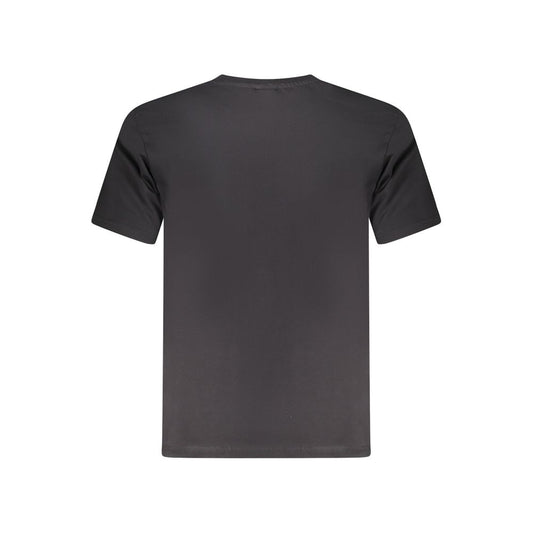 Black Cotton Men T-Shirt