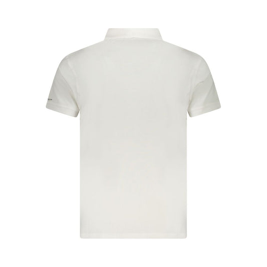 White Cotton Men Polo Shirt
