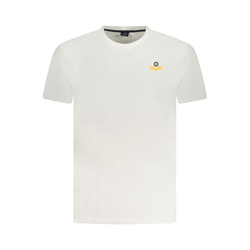 White Cotton Men T-Shirt
