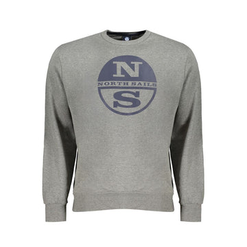 Gray Cotton Men Sweater