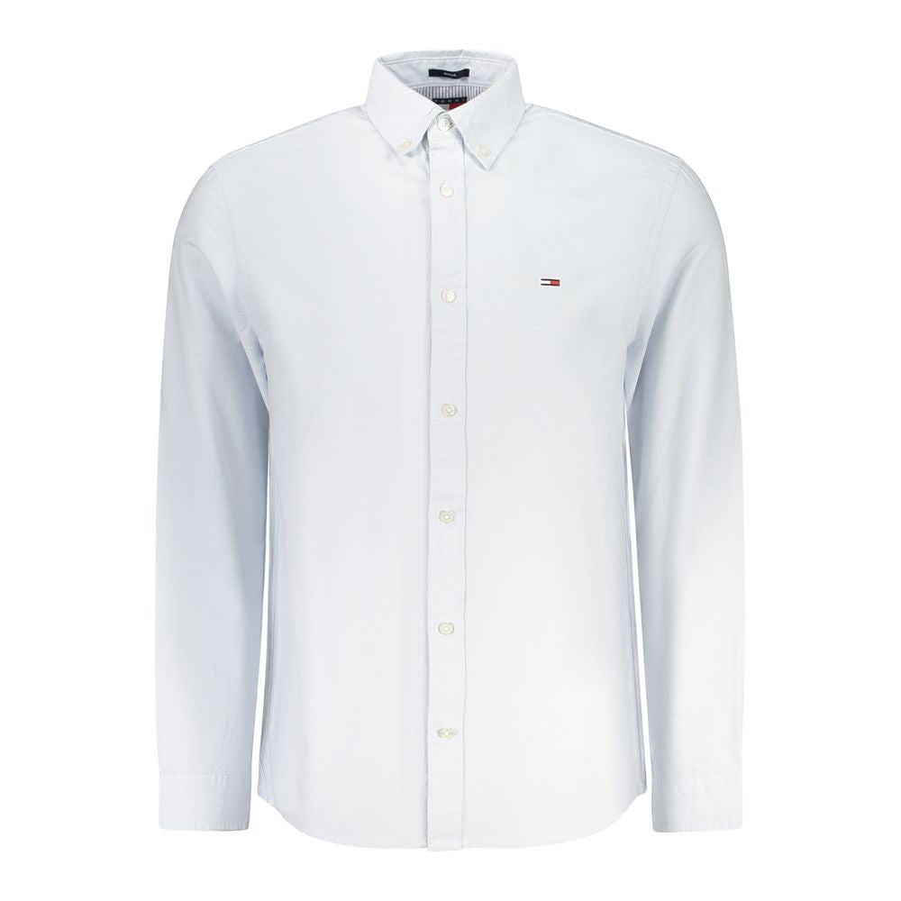 Blue Cotton Men Shirt