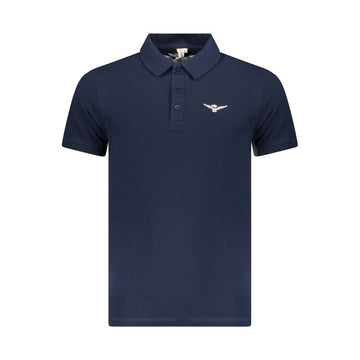 Blue Cotton Polo Shirt