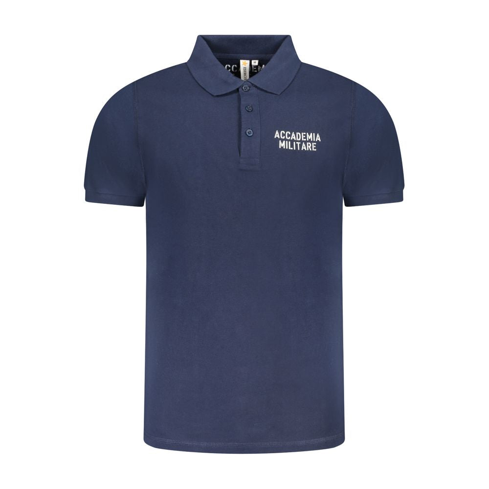 Blue Cotton Polo Shirt