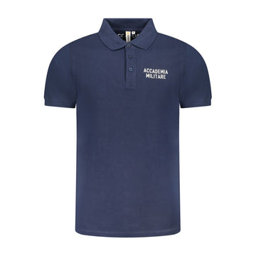 Blue Cotton Polo Shirt