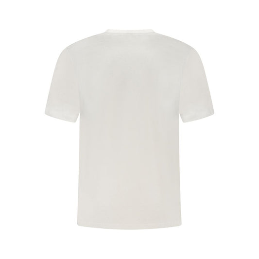 White Cotton Men T-Shirt
