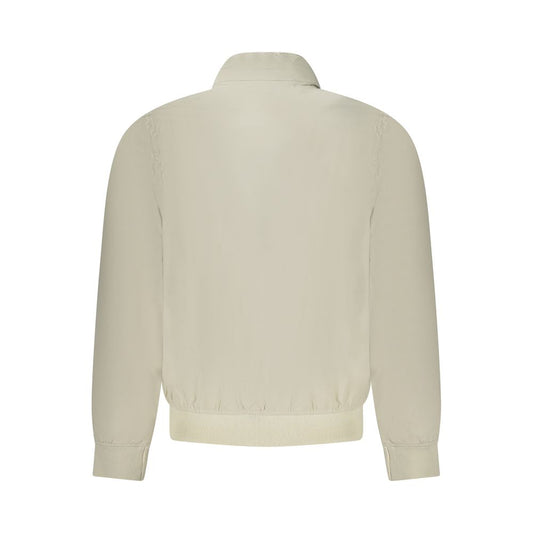 Beige Nylon Men Jacket