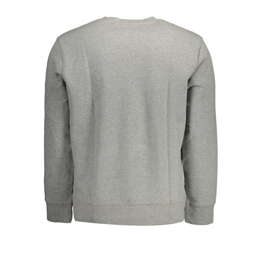 Gray Cotton Mens Sweater