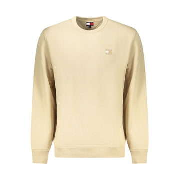 Beige Cotton Men Sweater