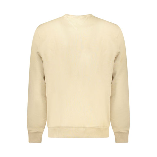 Beige Cotton Men Sweater