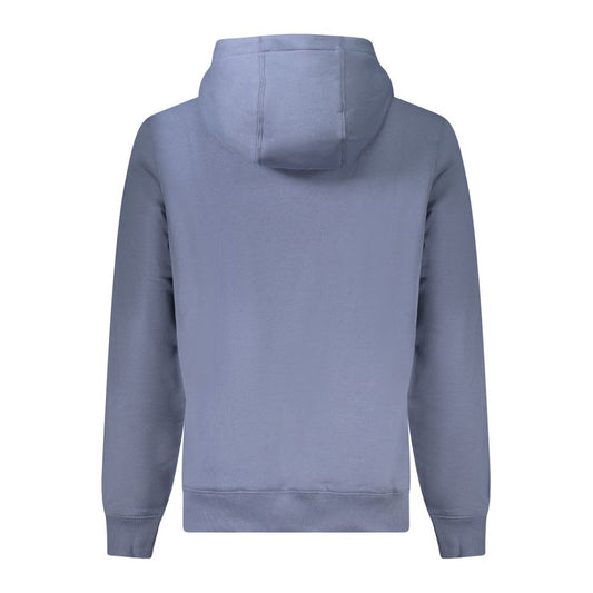 Blue Cotton Men Sweater