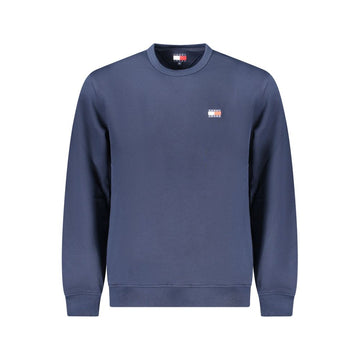 Blue Cotton Men Sweater