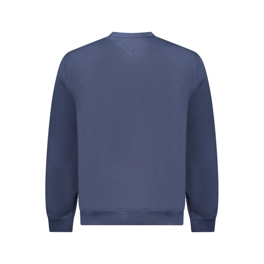 Blue Cotton Men Sweater