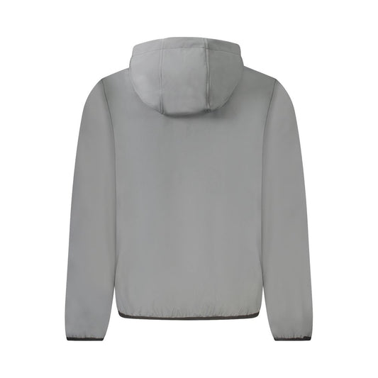 Gray Polyester Men's Jacket