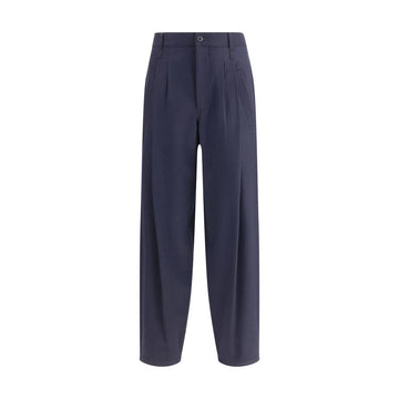 Lightweight wool cloth single-dart Pants
