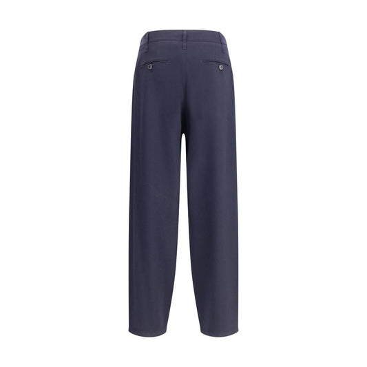 Lightweight wool cloth single-dart Pants
