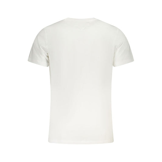 White Cotton Men T-Shirt