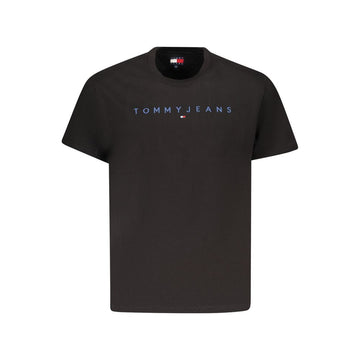 Black Cotton Men T-Shirt
