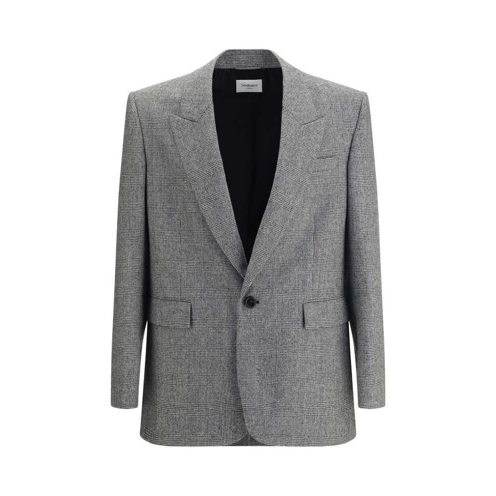 Prince de Galles wool flannel Blazer
